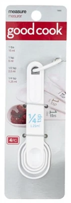 Good Cook Plastic White Measuring Spoon (12-PACK) - Image 1 of 3