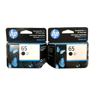HP #65 schwarze Tintenpatrone 2er-Set Dezember 2026 Original-Zubehör-Hersteller neu im Karton Neu im Karton - Bild 1 von 11