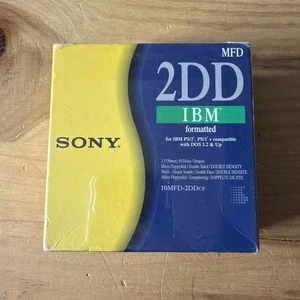 10 disquettes Sony MFD 2HD CF 1,44 MB - Boite scellée - années 1990 - Imagen 1 de 3