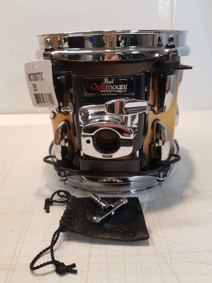 Pearl Masters Maple Tom con OptiMount 8x7 Acabado Ráfaga Natural Caja 3876SB Foto 1 de 4