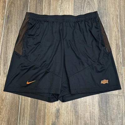 Nike Dri Fit Oklahoma State Cowboys Black Baskteball Shorts Men's 3XL On Field - Image 1 of 4