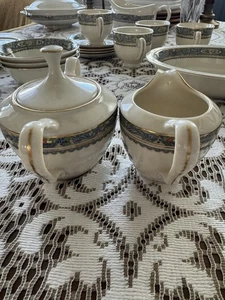 Lenox Presidential Collection Fine Bone China AUTUMN crema e zuccheriera con coperchio - Foto 1 di 23