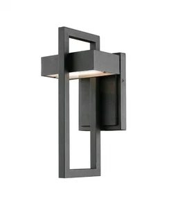 Z-Lite 566S-BK-LED Luttrel - 8W 1 LED Outdoor Wall Mount in Urban Style - 5.5 - Picture 1 of 1