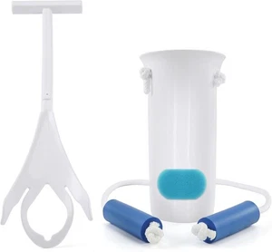 Jellas Sock Aid Kit, Flexible Device with Long Rope 4.0 Inch, White  - Picture 1 of 7