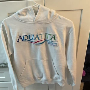 Unisex Sea World Aquatica Hooded Sweatshirt/Jacket Sz 14-16 - Picture 1 of 3