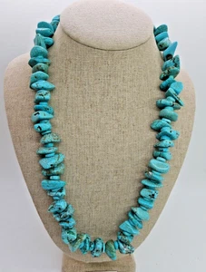 Santo Domingo Kewa Turquoise & Shell Heishi Necklace - Picture 1 of 5