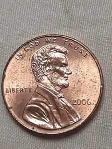 2006-P Lincoln Memorial AU Rare DDR Variety Coin Strike Thru Die Clash Penny - Picture 1 of 24