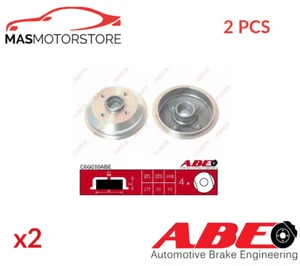 BRAKE DRUM PAIR SET REAR ABE C6G010ABE 2PCS I NEW OE REPLACEMENT - Picture 1 of 7