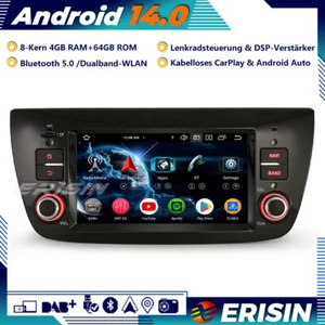 64GB DAB+Android 14 Autoradio GPS CarPlay RDS Wifi für Fiat Doblo 263 Opel Combo - Bild 1 von 22