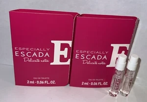 Lot Of 2 Especially Escada Delicate Notes Eau De Toilette 2ml/.06oz Spray Sample - Picture 1 of 1