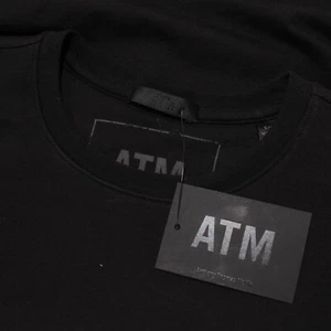 ATM NWT Long Sleeve Top Size Small in Solid Black Cotton & Spandex Blend - Picture 1 of 10