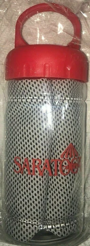 2019 Saratoga Race Course Cooling Towel in Carrying Case - 39" x 12" - NEW Cover