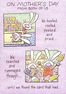 Cute & Funny MOTHER'S DAY Card FOR MOM FROM BOTH OF US by Gibson Greetings + ✉ - Picture 1 of 4