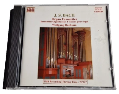 J.S. Bach:  Organ Favourites   (CD Album,  1988)  NAXOS  8.550184 - Image 1 of 4
