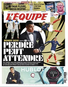 Journal L’Equipe N°24955 Du 10 Décembre 2022 France Angleterre Messi Neymar - Picture 1 of 11