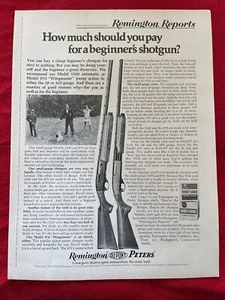 Remington 1972 Printwerbung Modelle 1100 & 870 Waffenwerbung - Bild 1 von 7