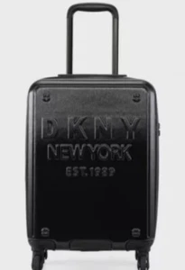 DKNY New Yorker Suitcase black metallic 24in/63cm(CONTACT ME FOR CHEAPER POSTAGE - Picture 1 of 11