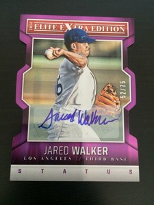 JARED WALKER 2014 PANINI EEE S AUTO /75 BASEBALL CARD #35 - LOS ANGELES DODGERS