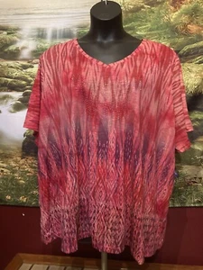New With Tags Catherines Size 4X Short Sleeved Top - Picture 1 of 2