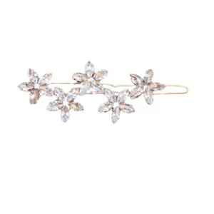 Crystal Zirconia Hair Clip Bride Miss Accessory Party Decoration - Picture 1 of 12
