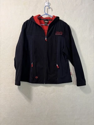Harley Davidson Cremallera Completa Capucha Polar Sudadera Chaqueta Para Mujer Talla 1W Foto 1 de 4