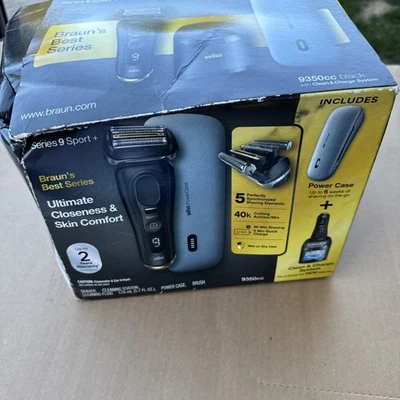 BRAUN Series 9 Sport + 9350CC Clean & Charge System With Power Case - Image 1 of 4
