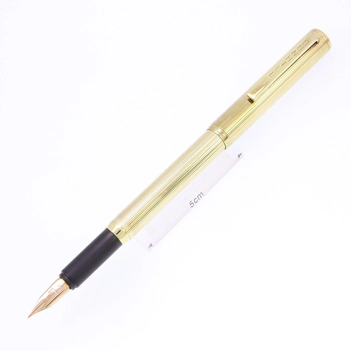 Pluma Estilográfica A.DUNHILL Línea Metal Chapado en Oro Plumín EF 14K Herramienta de Instrumento de Escritura Foto 1 de 4