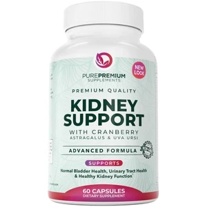 PurePremium Kidney Support Supplement – Kidney Cleanse Detox & Repair with Cr... - Picture 1 of 8