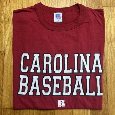 Vintage Carolina Baseball Russell Athletic T Shirt Red Size Small Men’s USC NCAA - Image 1 of 4