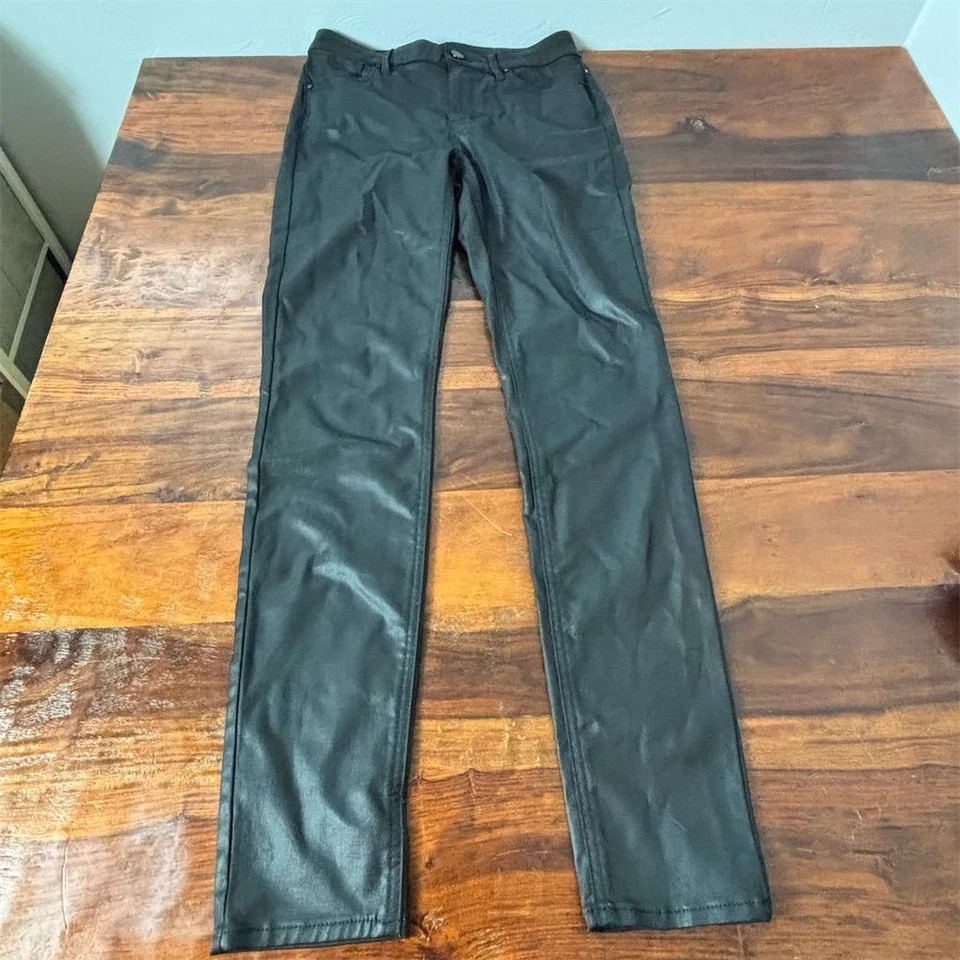 Pantalones Jegging para Mujer White House Black Market Ajustados Cuero Negro Talla 0 Foto 1 de 4