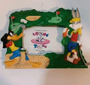 Vintage Daffy Duck and Bugs Bunny picture frame. Looney Tunes. - Picture 1 of 6