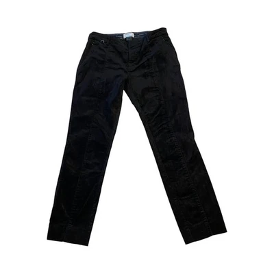 Pantalones Anthropologie The Essential ajustados de terciopelo negro talla 4 Foto 1 de 4