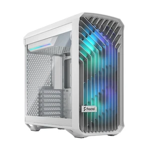Fractal Design Torrent Compact Rgb White Tempered Glass Clear Tint Mid Tower Pc - Picture 1 of 1