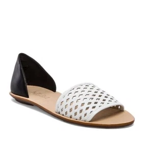 Loeffler Randall Sawyer D'Orsay flaches perforiertes Leder Größe 11 Urlaub Freizeit - Bild 1 von 9