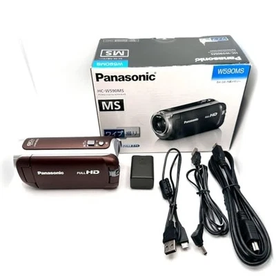 Panasonic HC-W590MS Brown Camcorder Video Camera Full HD 50x Zoom 64GB w/Box - Image 1 of 4