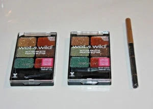 Wet n Wild Glitter Palette Eye Shadow #12917 Neutrals Lot of 2 Sealed + Gift - Picture 1 of 2