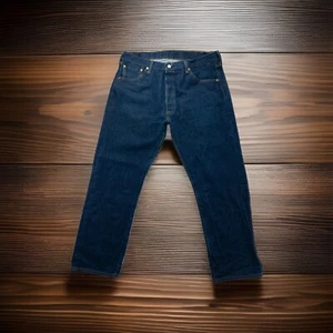 Jeans Levi’s 501 Corte Recto 38x30 Azul Oscuro Peso Medio Vaqueros 39x28 MSURD - Imagen 1 de 7