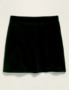 Old Navy Uniform Black Ponte Knit Faux Wrap Girls Skort Skirt Size L 10-12 Plus - Picture 1 of 5