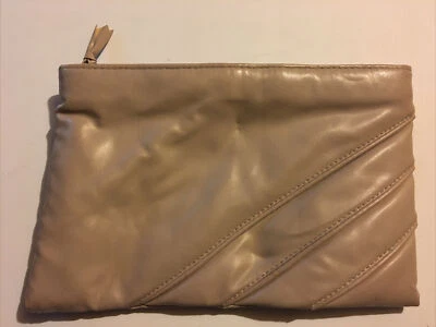 Bolso de mano Holiday Fair vintage años 80 beige imitación cuero vinilo tostado Foto 1 de 4
