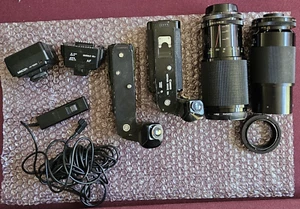 Lot of  Misc. 35mm Film Camera Accessories Parts Lens Battery Packs More - Picture 1 of 23