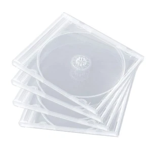 50 PK Shatter Proof PP Jewel Case, 10.4 mm Standard Single Disc Clear CD Case - Picture 1 of 2