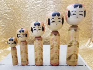 b.1934 Omiya Yasumitsu Traditional Vintage ZAO TAKAYU Kokeshi Japanese Doll /BC - Bild 1 von 9