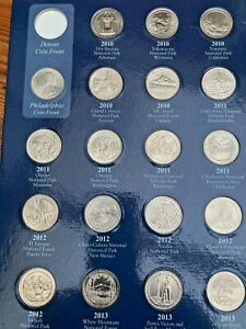 USA National Park Quarters Series- 2010 to 2021 D&P Mints EF+ (NEW PRICES)