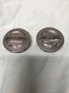 Set Of 2 OEM Nissan Altima Maxima Murano Center Wheel Cap Chrome 40343 5Y700 - Picture 1 of 6