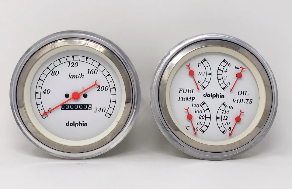 1947 1948 1949 1950 1951 1952 1953 Chevy Truck 5" calibre tablero conjunto métrico  Foto 1 de 4