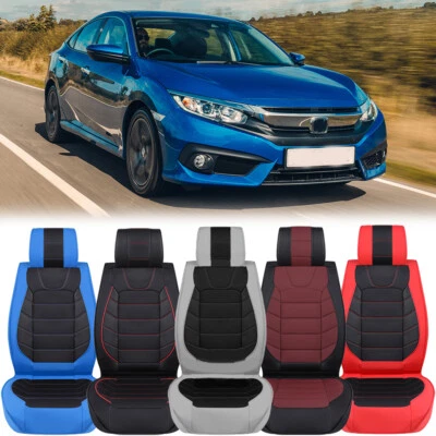 Funda de asiento de cuero para Honda Civic Accord 5 asientos protector de cojín delantero trasero A+ Foto 1 de 4