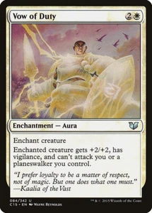 VOW OF DUTY mtg NM Commander 2015 Unc 1 Card - Picture 1 of 3