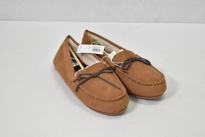 Chinelos Old Navy tamanho 10-11 grande largura pele sintética marrom bronzeado - Imagem 1 de 4