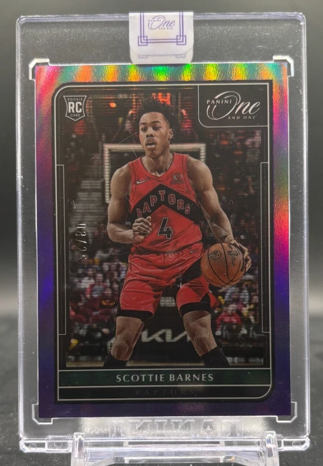 2021-22 Scottie Barnes One And One RC Rookie Purple /25 SSP Sealed #117 - Image 1 of 3