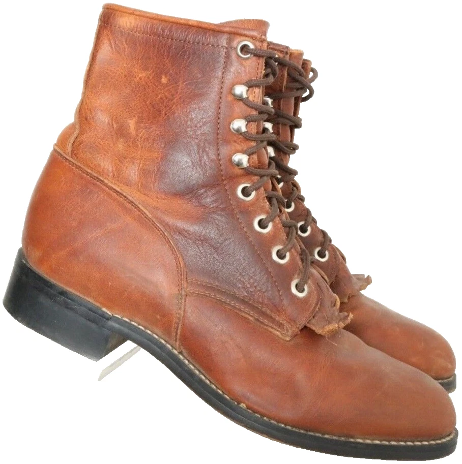Justin 0420 Kiltie Western Roper Botas con Cordones Zapatos Juveniles EE. UU. 4.5 D (Mujer 5.5) Foto 1 de 4